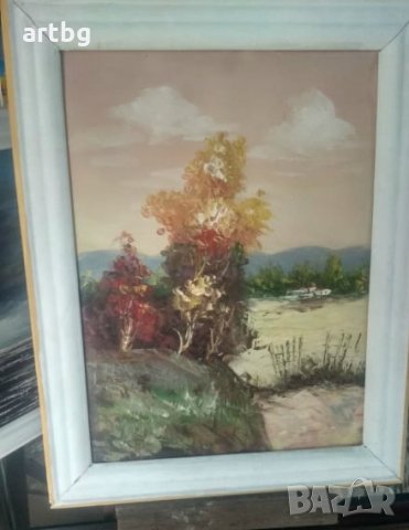 Автентична картина "Пейзаж", снимка 4 - Картини - 24697849