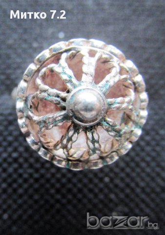Старинен сребърен пръстен  - 2, снимка 3 - Пръстени - 17225565