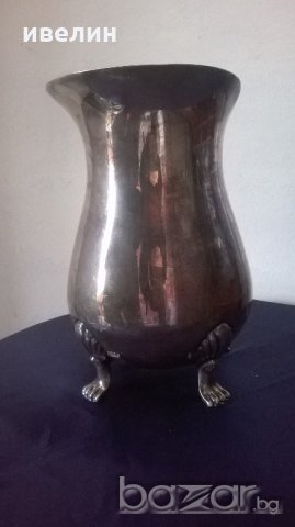 посребрена викторианска кана, снимка 2 - Антикварни и старинни предмети - 20283951