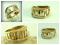 златен пръстен ЖЪЛТО И БЯЛО злато 4.01 грама/ размер №57