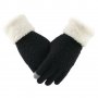 Дамски зимни екранни ръкавици Елегантни пълен пръст, снимка 4