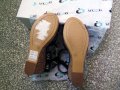 Дамски обувки / летни сандали VLOD, оригинал, платформа, нови, с кутия, черни с беж, снимка 5