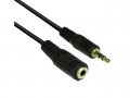 Аудио кабел 3.5mm Stereo M / F - 5 метра