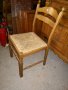 Масивен стол с ратанова седалка - внос от Европа, снимка 2