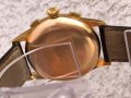 Златен мъжки ръчен часовник-хронограф от 1950г. , снимка 7