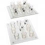Комплект стъклен Морски шах с 9 броя стъклени шотове, снимка 1 - Настолни игри - 23026307