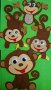 Ръчно изработени маймуни от филц-27 см., снимка 1 - Други - 12738988