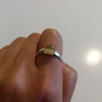 Среб.пръстен-камък-ахат-проба-925. Закупен от Италия., снимка 5 - Пръстени - 21726086