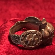 Масивен сребърен пръстен на германската SS дивизия Wiking, снимка 3 - Антикварни и старинни предмети - 16689866