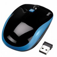 Оптична безжична мишка синя USB DPI=1200, снимка 1 - Клавиатури и мишки - 17441154