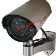 Фалшива камера за видеонаблюдение ГОЛЯМА - код 1100, снимка 7 - Други стоки за дома - 12391831