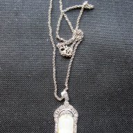 сребърен медальон със седеф, снимка 5 - Колиета, медальони, синджири - 17207527
