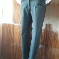 Черен панталон с бяло рае., снимка 2 - Панталони - 19920251