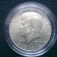 Half  Dollar  USA - 1964 - Сребро !, снимка 1 - Нумизматика и бонистика - 6897553