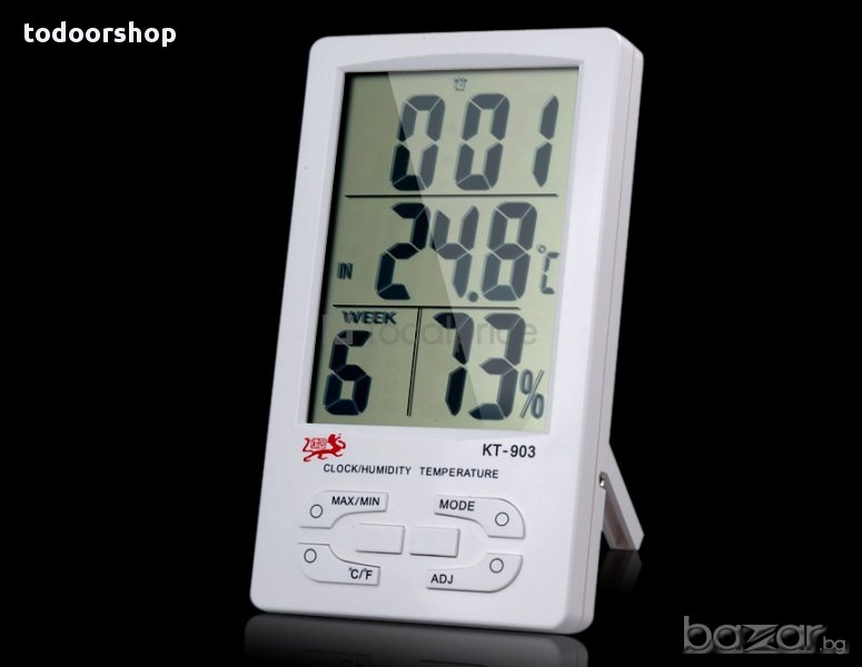 Домашна станция календар , часовник , термомвтър и влагомер, снимка 1