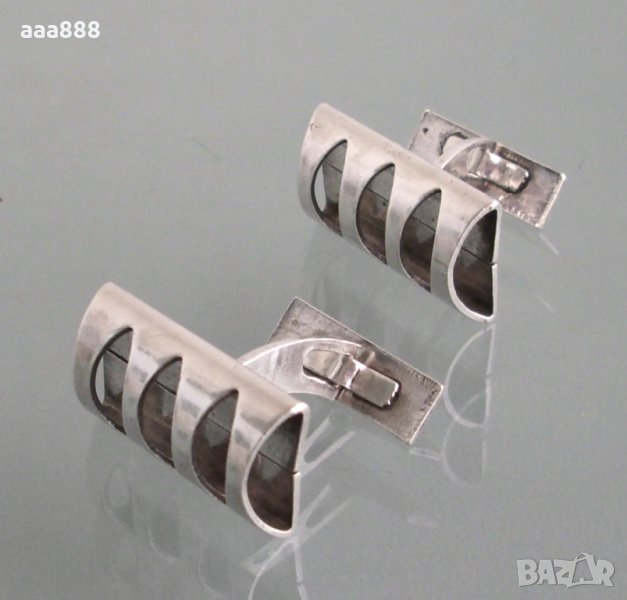 Сребърни бутонели копчета за маншети, снимка 1