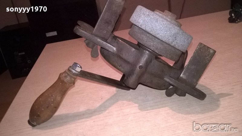 стар ръчен шмиргел-ретро колекция, снимка 1