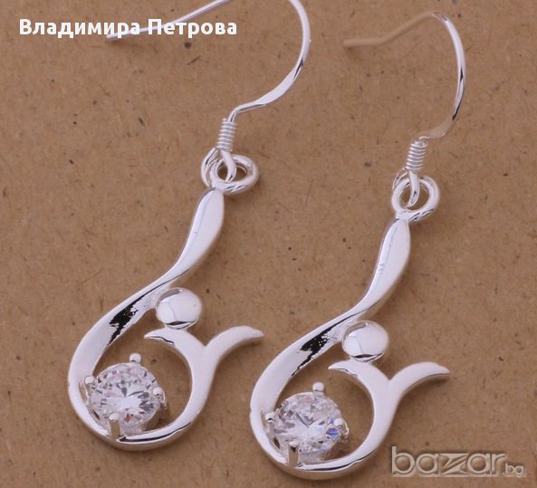 Обеци - Опашат кристал, снимка 1