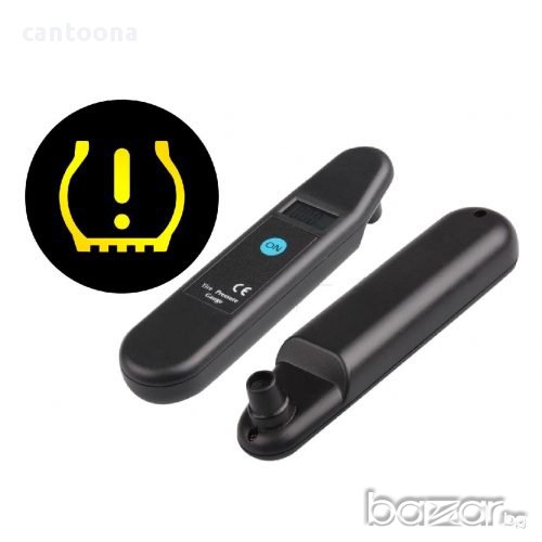 Цифров манометър с голям LCD дисплей за автомобилни гуми, снимка 1