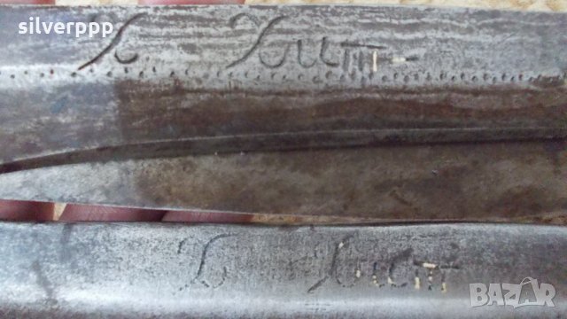  Чифт абаджийски ножици 1894г. и 1896г. , снимка 4 - Други ценни предмети - 26143233