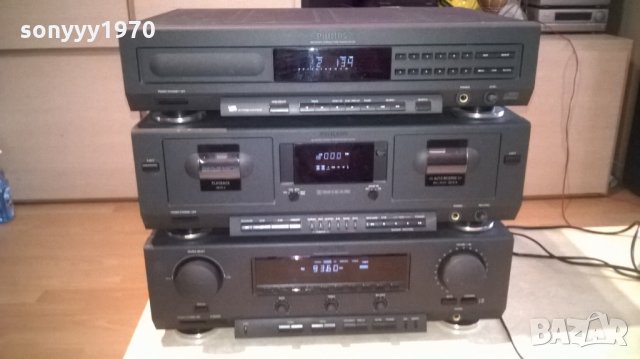 philips receiver+philips deck+philips cd-като нови уреди-swiss, снимка 3 - Ресийвъри, усилватели, смесителни пултове - 24630375