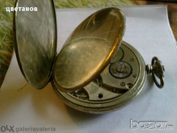 Стар джобен часовник, снимка 3 - Антикварни и старинни предмети - 13697262