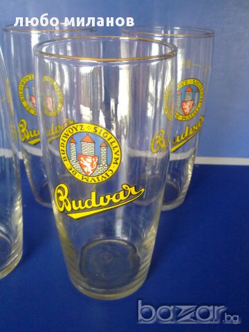бирени чаши  budvar за колекция, снимка 3 - Други ценни предмети - 16891911