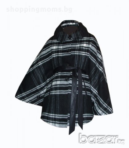 Пелерина за макси дами и бременни 092 черно+сиво , снимка 2 - Дрехи за бременни - 9447343