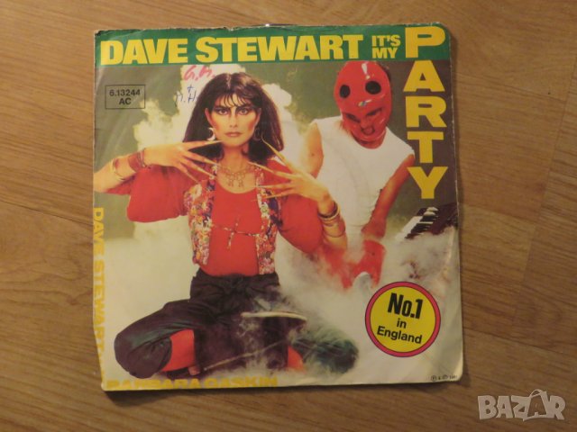 малка грамофонна плоча - Dave Stewart - It,s my party - изд.80те г.
