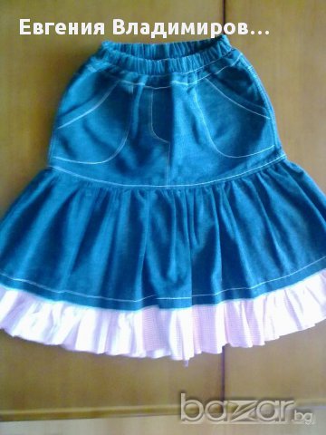 Дънкови поли, снимка 3 - Детски рокли и поли - 10643548