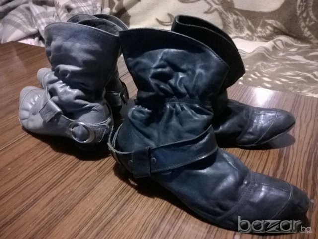 Два чифта боти естествена кожа