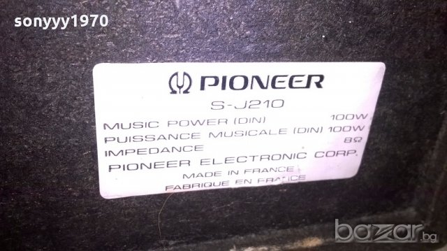 pioneer s-j210 2x100w/8ohm-2бр-тонколони-внос швеицария, снимка 16 - Тонколони - 18765073