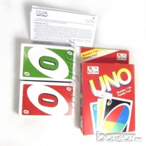 Карти Uno + Упътване на български и английски, снимка 3 - Карти за игра - 15650164