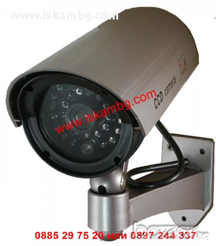 Фалшива камера за видеонаблюдение ГОЛЯМА - код 1100, снимка 7 - Други стоки за дома - 12391831