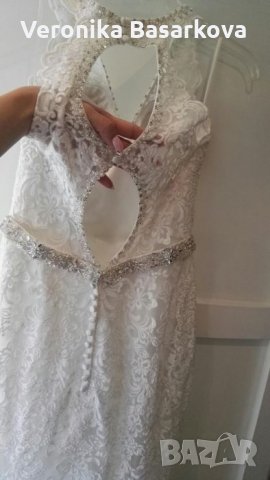 Намелена-Уникална сватбена рокля, снимка 10 - Сватбени рокли - 25142347