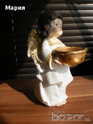 Сувенир-свещник ангелче-20 см!!!made in Germany, снимка 2 - Коледни подаръци - 11190758