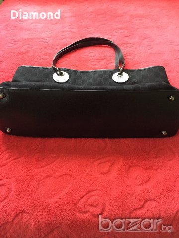 100 % Gucci monogram GG Canvas Eclipse Tote Leather чанта, снимка 4 - Чанти - 18920357