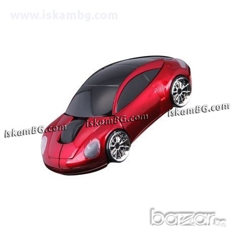 Мишка под формата на кола Порше - Червена, снимка 4 - Клавиатури и мишки - 13476525