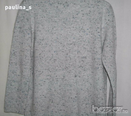 Италиански пуловер с якичка - вълна / голям размер , снимка 5 - Блузи с дълъг ръкав и пуловери - 16208832