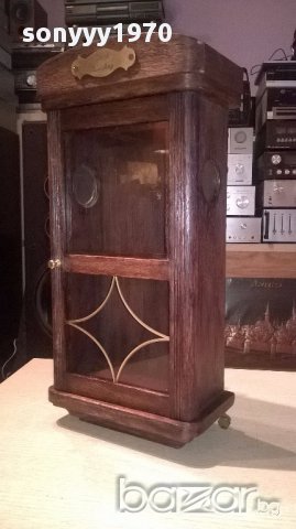 Irish wiskey-красива кутия с орнаменти-51х26х15см-внос швеицария, снимка 5 - Антикварни и старинни предмети - 16781155