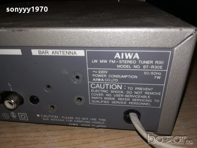 aiwa stereo tuner-made in japan-внос швеицария, снимка 10 - Ресийвъри, усилватели, смесителни пултове - 21123960