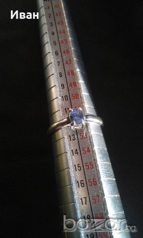 Пръстен с Танзанит 0.37кт, снимка 8 - Пръстени - 19093784