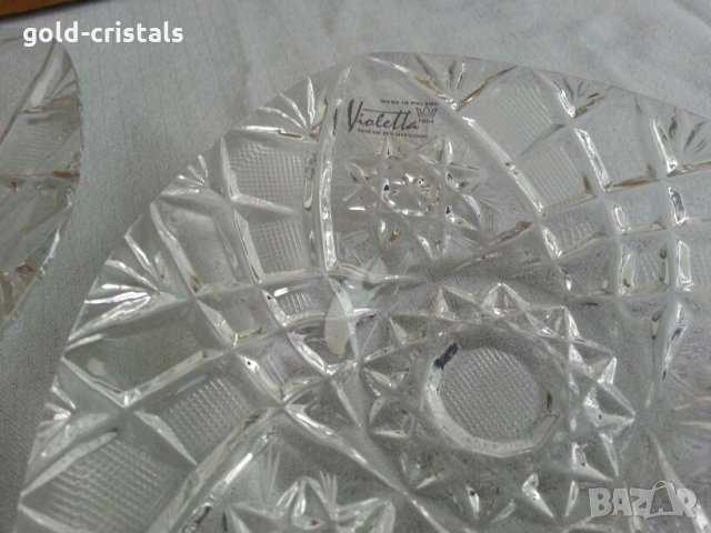 кристални чинии полски кристал Виолета , снимка 13 - Антикварни и старинни предмети - 23521424