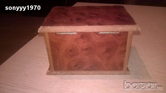 Ретро кутия за бижута-14х10х9см-внос швеицария, снимка 11 - Антикварни и старинни предмети - 16798699