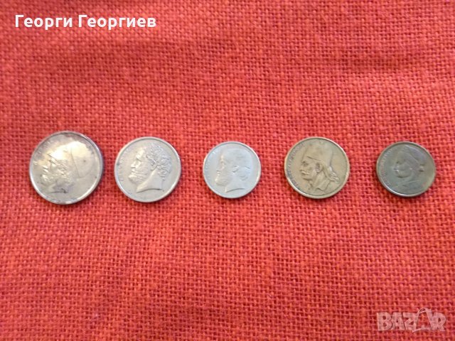 Гръцки монети, 5 броя, емисии от 1978г. до 1982г, снимка 5 - Нумизматика и бонистика - 23357792