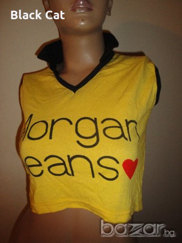 Ефектно жълто дамско бюстие "Morgan Jeans" ("Морган Джийнс"), боди, дамски топ, потник, дамска блуза, снимка 2 - Корсети, бюстиета, топове - 20328554