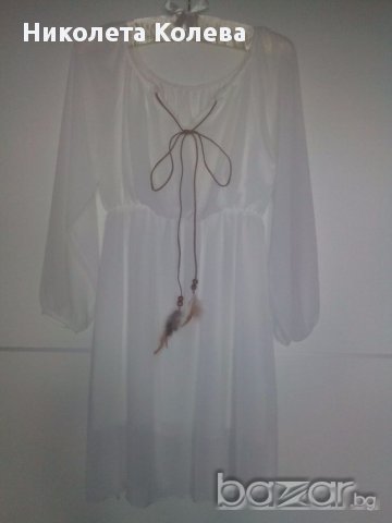 Чисто нова бяла рокля, снимка 1 - Рокли - 17626253