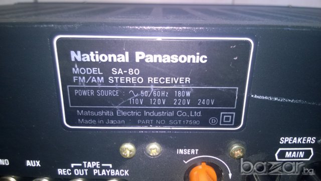 national panasonic sa-80 stereo receiver-japan-нов внос швеицария, снимка 13 - Ресийвъри, усилватели, смесителни пултове - 7454690