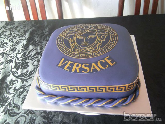 VERSACE лого Версаче кръгове Прозрачна релефна текстурна точилка за фондан украса торта сладки, снимка 3 - Други - 15009337