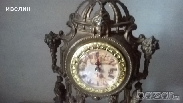 бароков настолен часовник, снимка 3 - Антикварни и старинни предмети - 19829937
